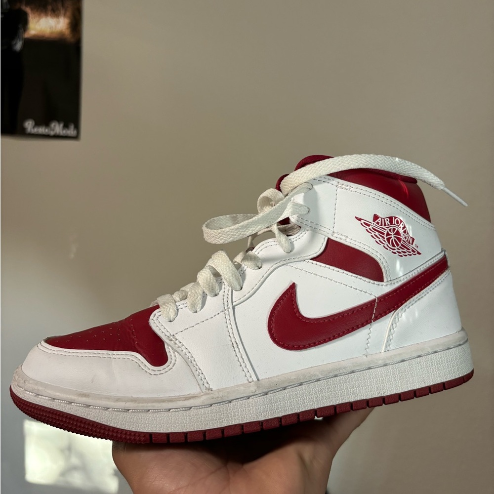 White pomegranate White Womans Air Jordan’s